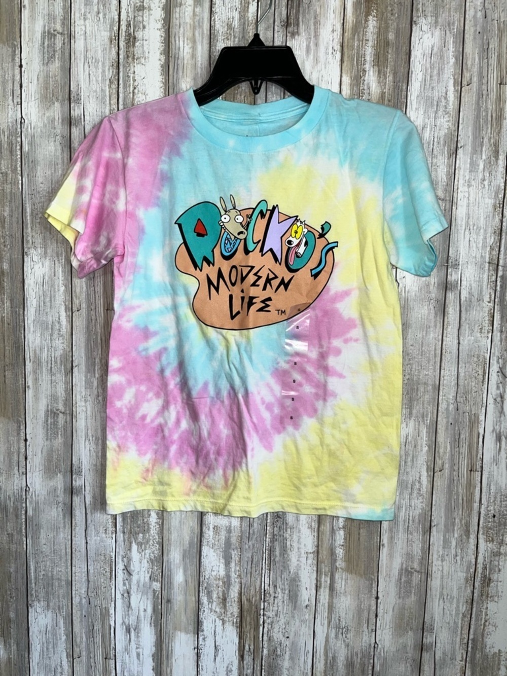 Nickelodeon Rocko’s Modern Life Tie Dye Graphic Tee Kids Small NWT Crown & Ivy